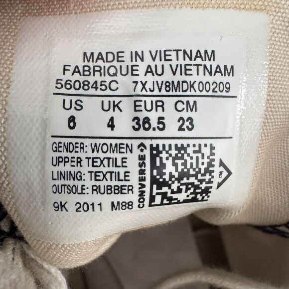 Converse Chuck Taylor All Star Platform High-Top Sneakers Women's Size 6 Black - Picture 10 of 10